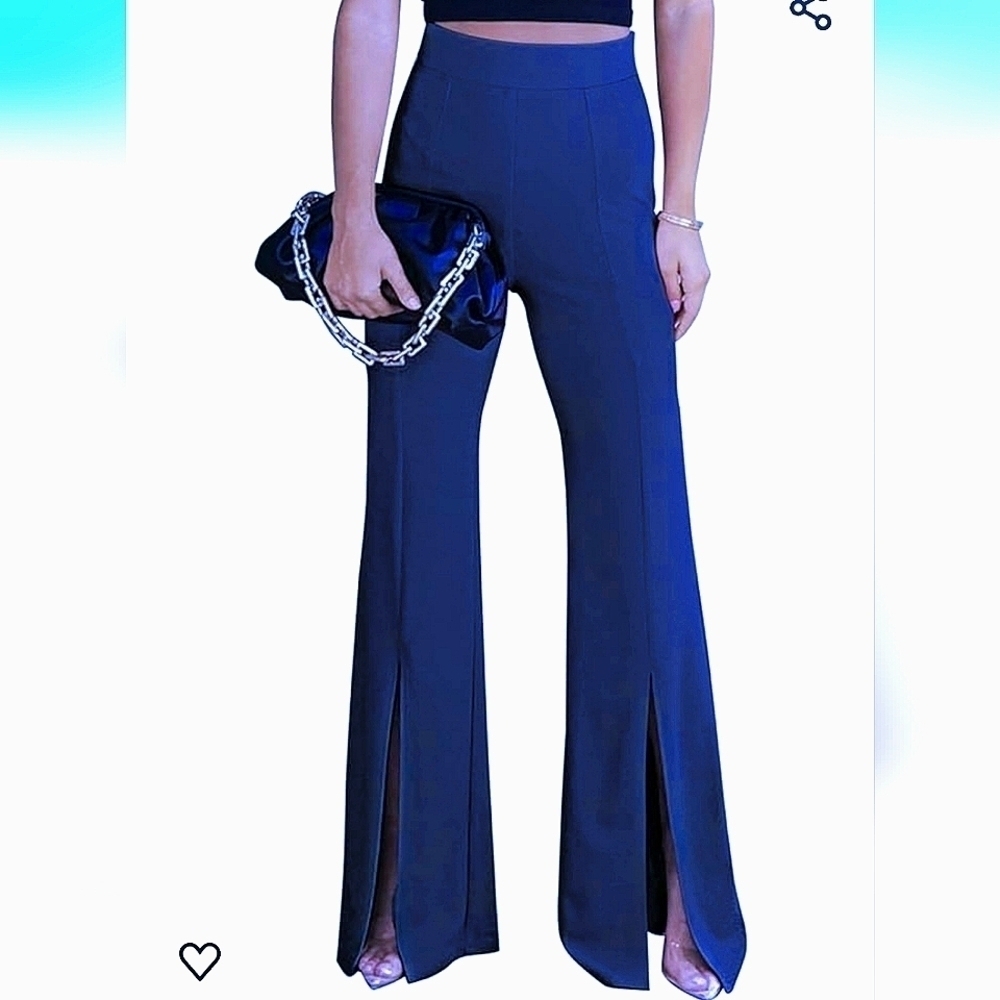 NIP Acelitt Stretch Split Leg Pant SzMed